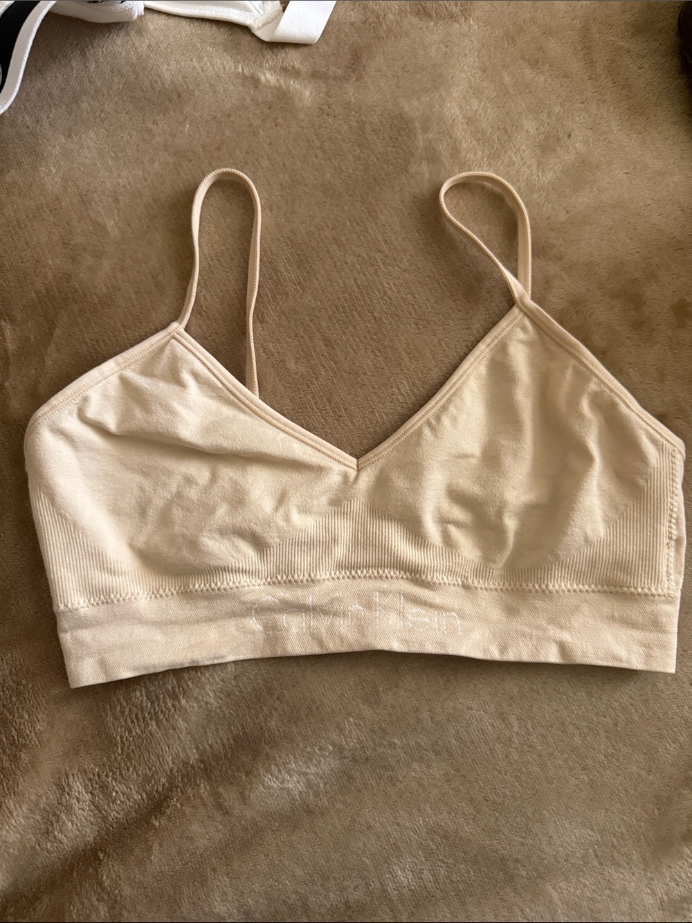 Calvin Klein Beige Tan Bralette M like new